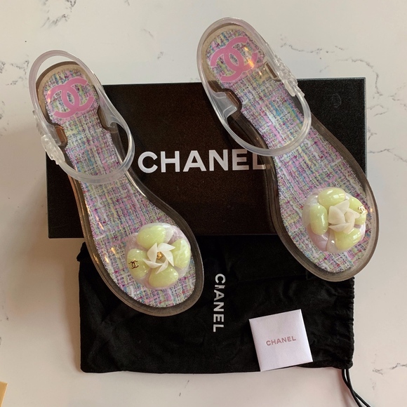 CHANEL Shoes - CHANEL Camellia Jelly Sandals